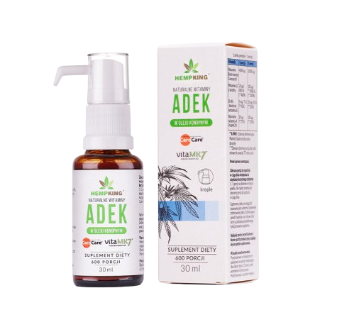 ADEK witaminy w oleju konopnym - opinia i cena z kodem