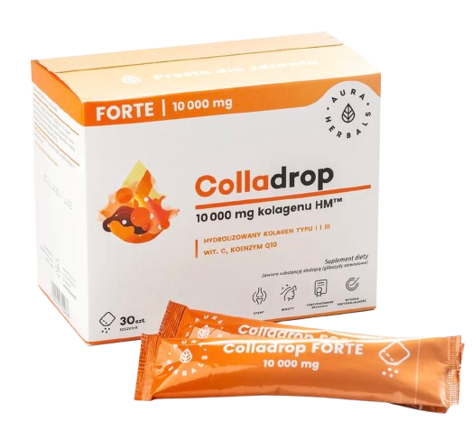 Colladrop Forte kolagen Aura Herbals - opinia, cena