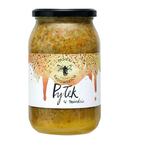Pyłek w miodzie Pasieki Sadowskich z kodem rabatowym