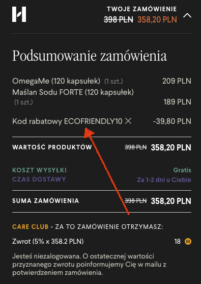 Kod rabatowy do Health Labs Care - gdzie wpisać