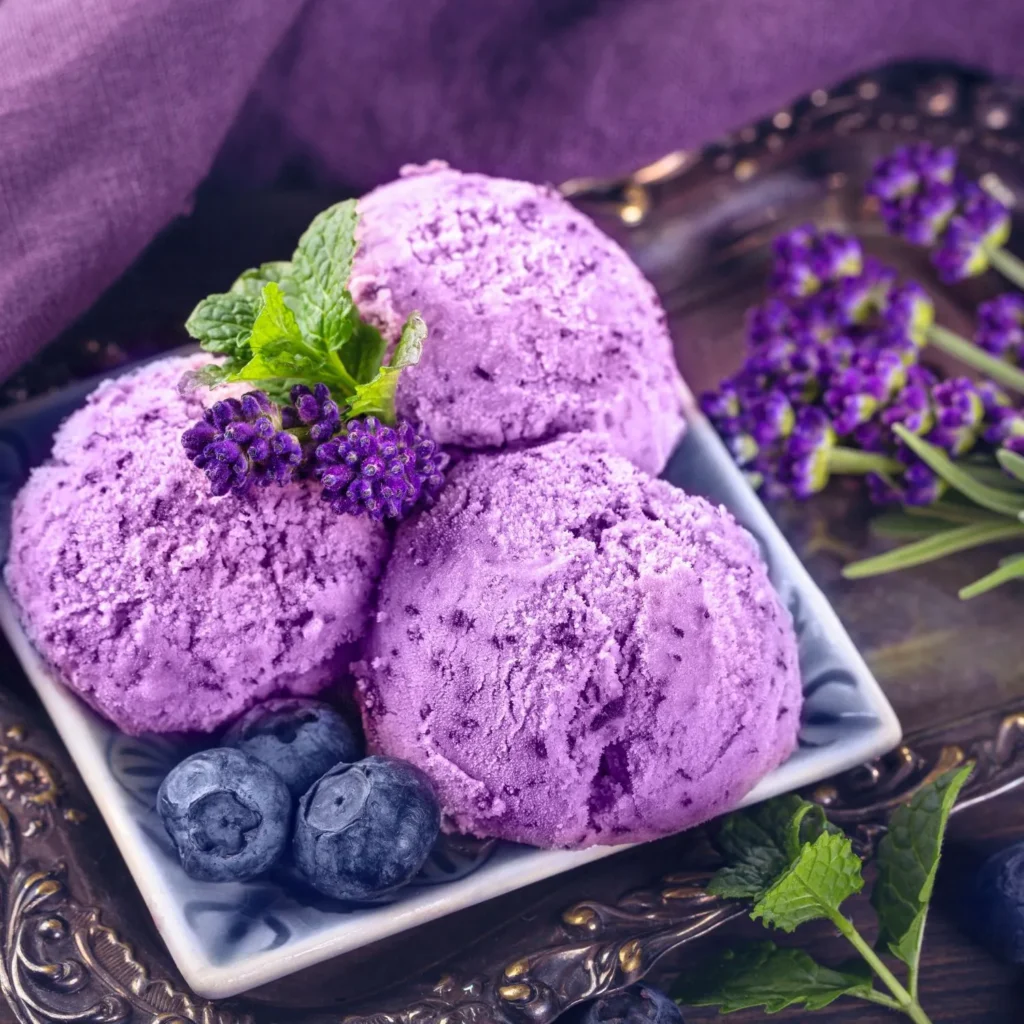 Lody z borówkami - przepis