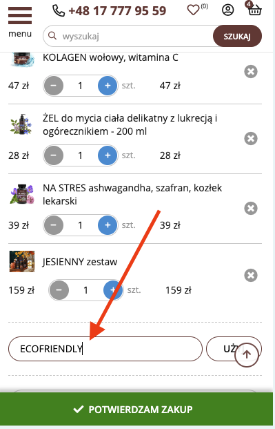 Skoczylas - gdzie wpisać kod rabatowy