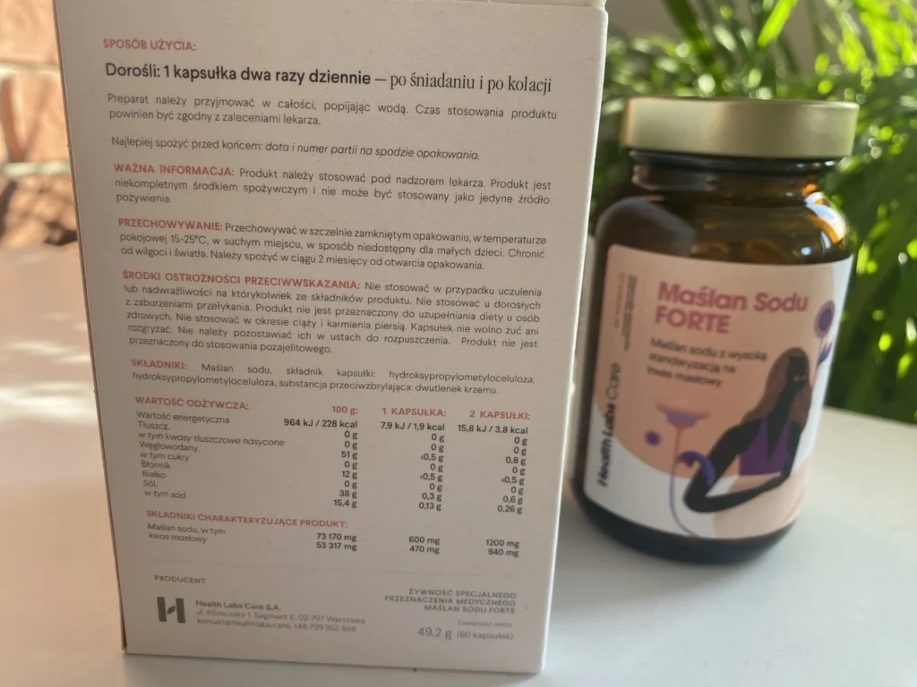 Maślan Sodu Forte - skład