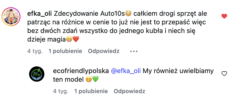 Kuvings Auto10S - opinia (Instagram)