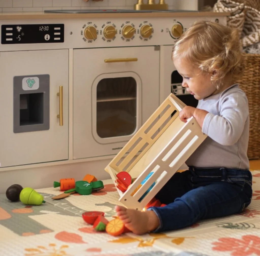 Drewniany zestaw warzywa Mamabrum