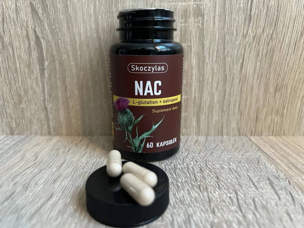 NAC, glutation, ostropest Marek Skoczylas - opinie i biodostępność