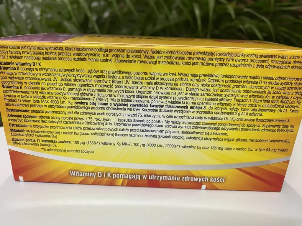Witamina D3 - jak czytać składy suplementów diety