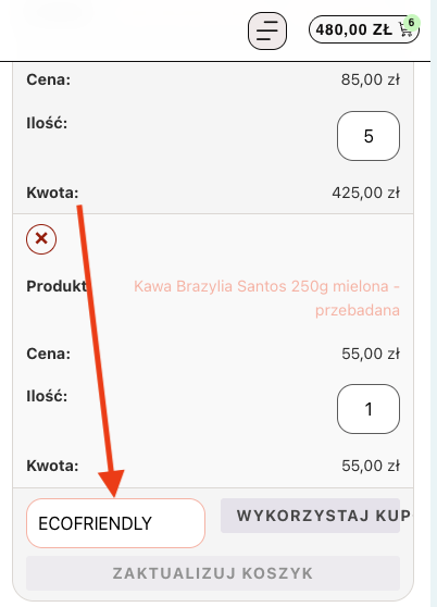 Herba Vera - gdzie wpisać kod rabatowy