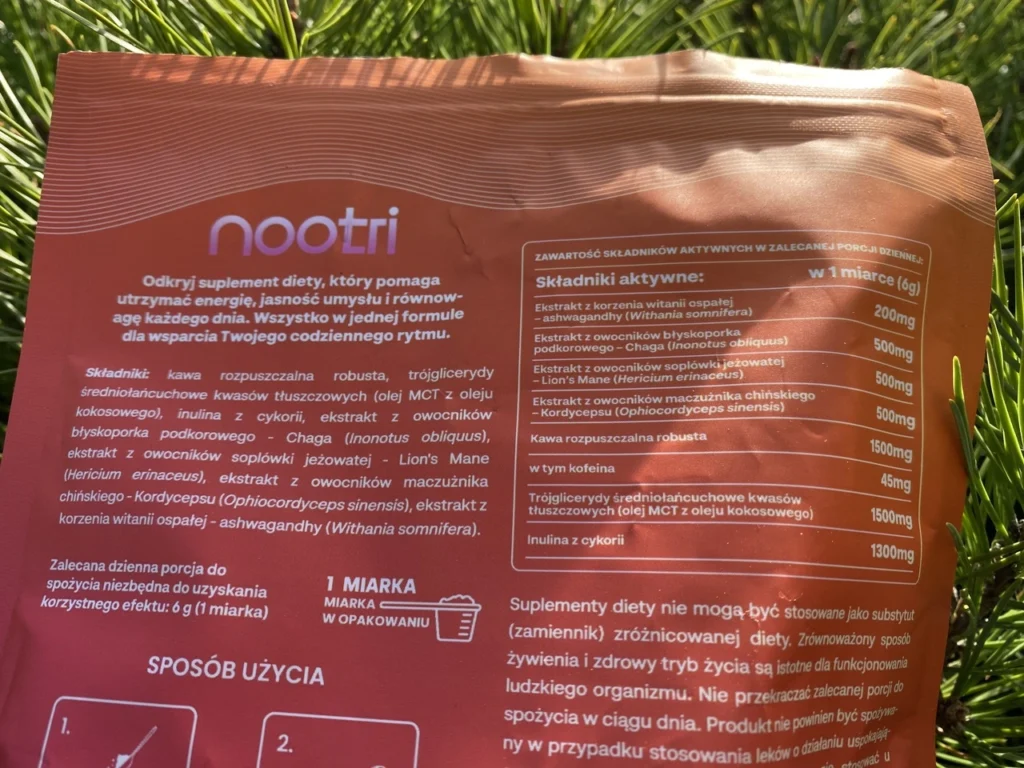 Nootri skład kawy - czy jest czysty i czy daje energię